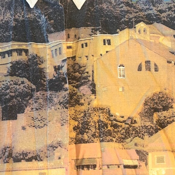 Tribes for Her Vintage Abstract Print Button-Down Shirt - Large - Picture 4 of 4